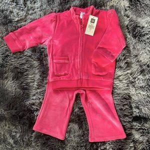 y2k 2000s GAP hot pink baby tracksuit